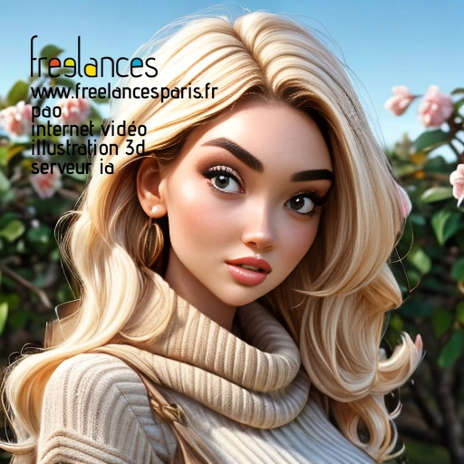Pao mise en page internet vidéo illustration 3d serveur IA générative AI freelance paris studio de création magazines 5US53J51